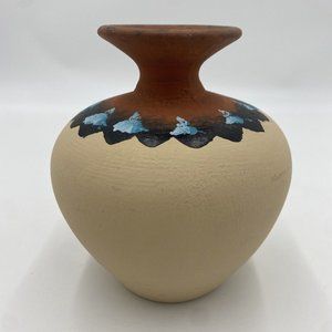 Earthstone Vintage Stoneware Weed Pot Vase Flat Earth Pottery